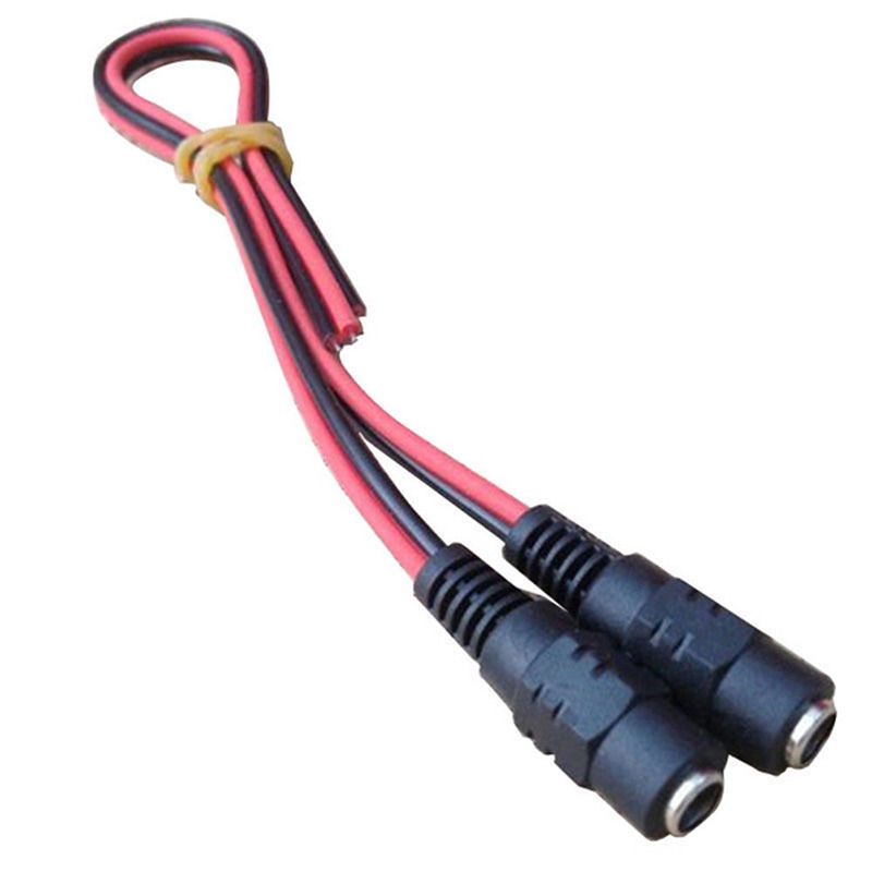 10x5.5x2.1mm Male + Female DC Power Socket Jack Plug Connector Cable Wire 12V - - Picture 7 of 7