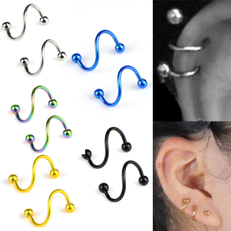 Spiral helix best sale piercing