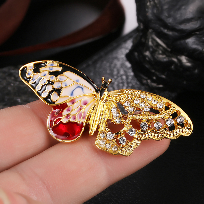 Butterfly Animal Crystal Rhinestone Brooch Pins Women Jewelry Gift Bouquet P. Sp