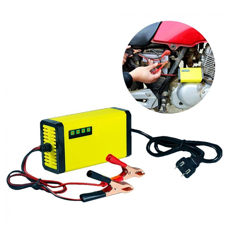 12V 2AH-20AH Smart Car Battery Charger Motorcycle Automatic LED Display Port ❤OF
