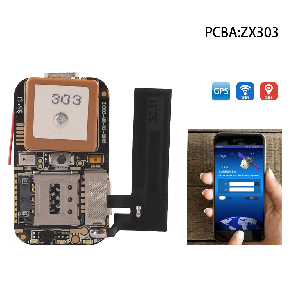 ZX303 PCBA GPS Tracker GSM GPS Wifi LBS Locator SOS Alarm Web APP Tracking B LR - Bild 10 von 10