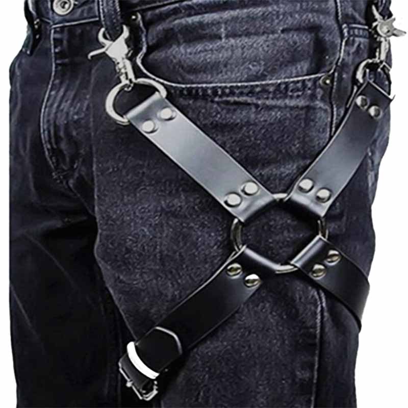 Women Leather Garter Belts Straps Waist Thigh Leg Bondage Body Harness